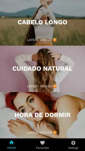 App de Cabelo Cuidados screenshot
