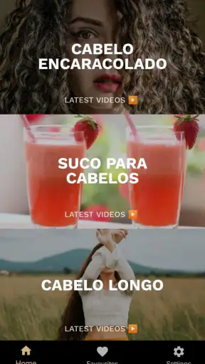 App de Cabelo Cuidados screenshot