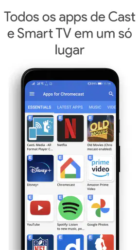 Apps para Chromecast screenshot