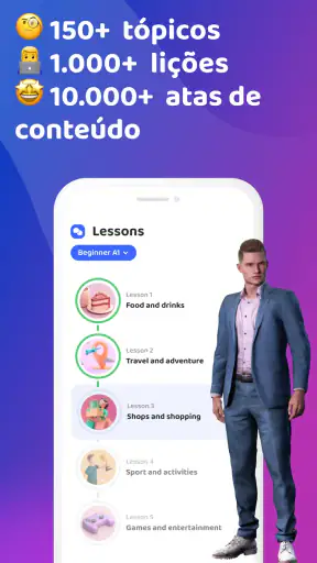 Aprenda e fale inglês Praktika screenshot