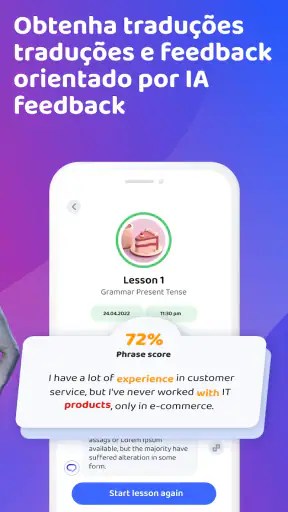 Aprenda e fale inglês Praktika screenshot