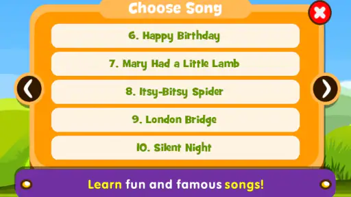 Aprenda música e canções screenshot