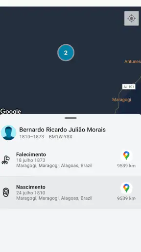 Árvore do FamilySearch screenshot