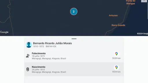 Árvore do FamilySearch screenshot