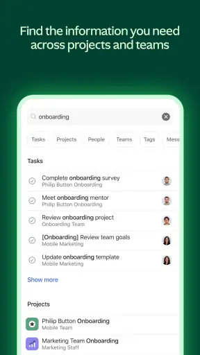 Asana screenshot