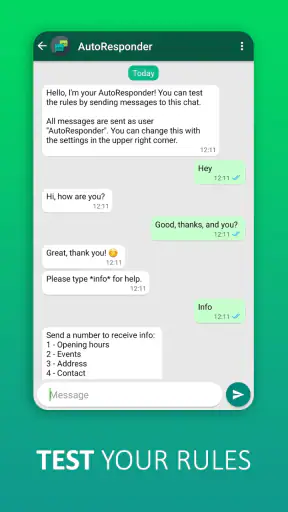 AutoResponder para WA screenshot