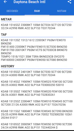 Avia Weather - METAR & TAF screenshot