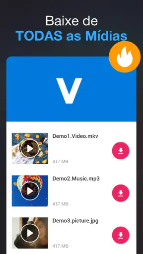 Baixador de todos os vídeos ,V screenshot