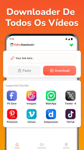 Baixador vídeos: Salvar vídeo screenshot