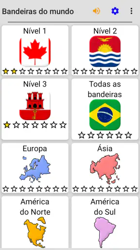 Bandeiras dos países do mundo screenshot