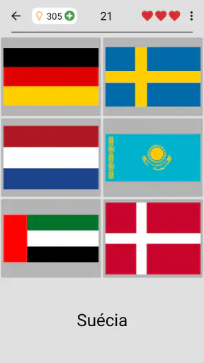 Bandeiras dos países do mundo screenshot