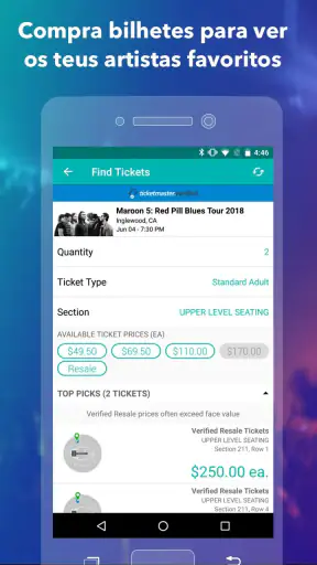 Bandsintown Concerts screenshot