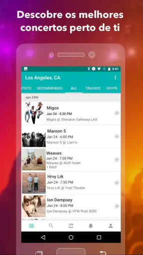 Bandsintown Concerts screenshot