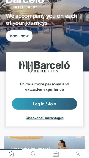 Barceló Hotel Group screenshot