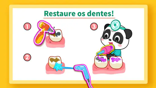 Bebê Panda: cuidado dental screenshot