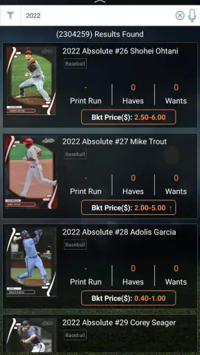 Beckett Mobile screenshot