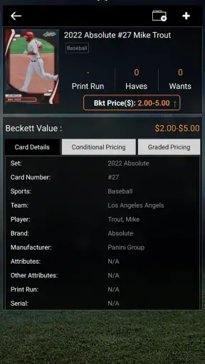 Beckett Mobile screenshot