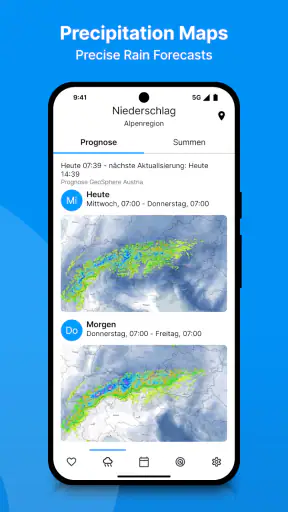 bergfex: weather & rain radar screenshot