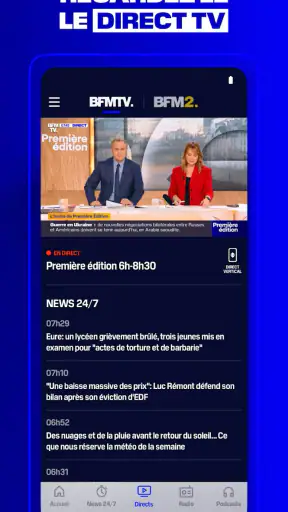 BFM TV - radio et news en live screenshot