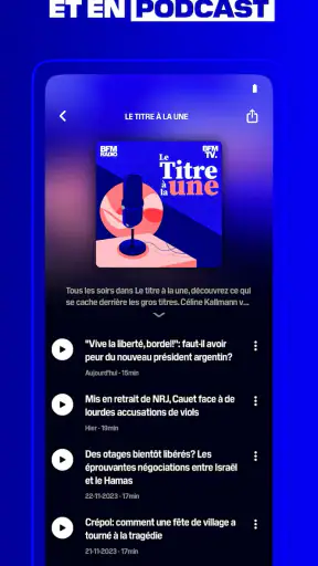 BFM TV - radio et news en live screenshot
