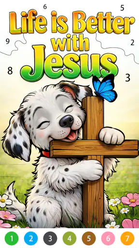Bible Color Pintar por Números screenshot