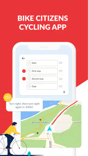 Bike Citizens Cycling App GPS screenshot