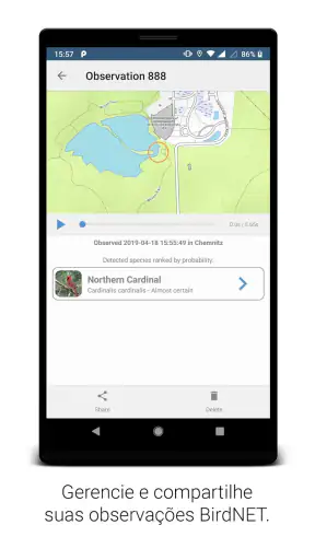 BirdNET screenshot