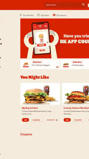 BK  Lebanon - Order Online screenshot