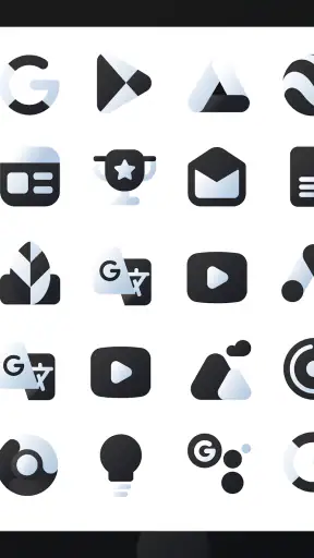 Black Icon Pack : LuX screenshot