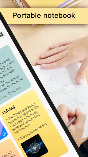 Bloco de notas, Notas, Caderno screenshot