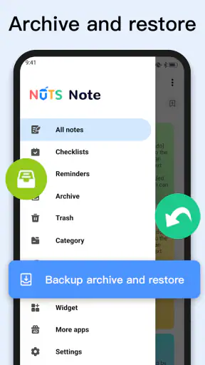 Bloco de notas, Notas, Caderno screenshot