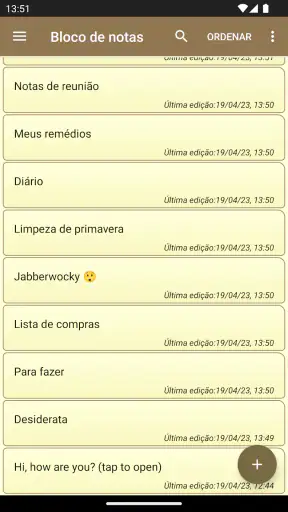 Bloco de notas - notas simples screenshot
