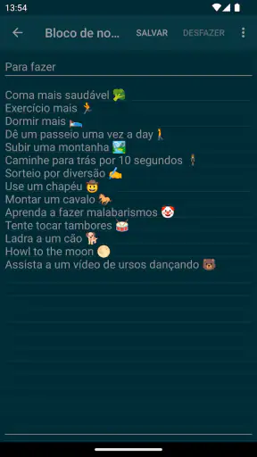 Bloco de notas - notas simples screenshot