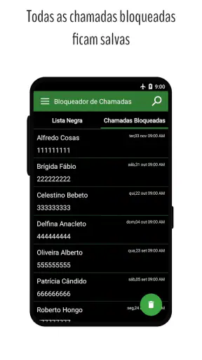 Bloqueador de Chamadas screenshot