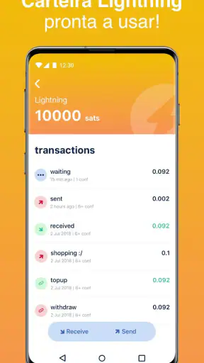 BlueWallet Carteira de Bitcoin screenshot