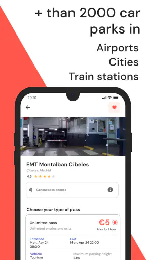 Book Parking Spaces - Parclick screenshot