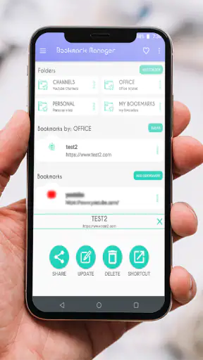 Bookmark Manager - URL manager screenshot