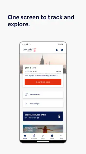 Brussels Airlines screenshot