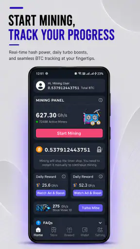 BTC Cloud Mining(Crypto Miner) screenshot