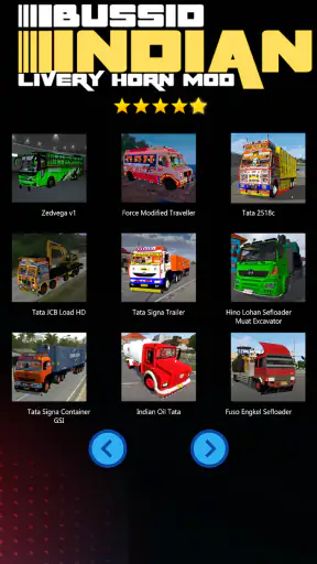 Bussid Indian Livery Horn Mod screenshot