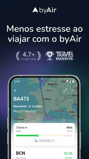 byAir: Acompanhar Voo ao Vivo screenshot