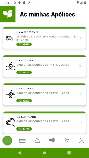 CA Seguros screenshot