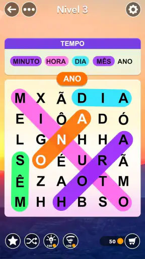 Caça-Palavras - jogo de puzzle screenshot