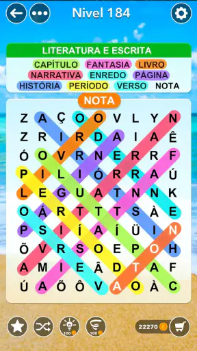 Caça-Palavras - jogo de puzzle screenshot