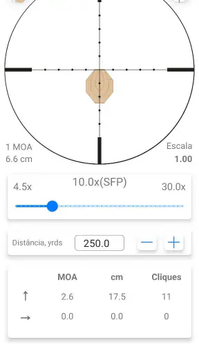 Calculadora balística 2026 screenshot