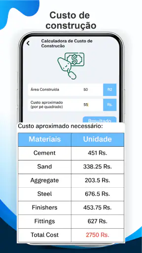 Calculadora de Construção screenshot