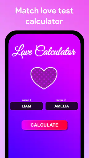 Calculadora do amor por nome screenshot