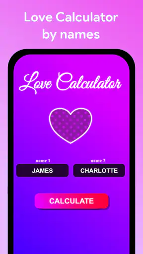 Calculadora do amor por nome screenshot