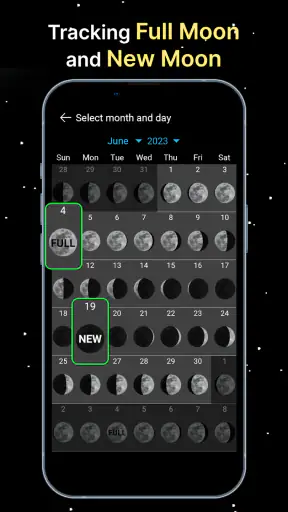 Calendário da fase da lua screenshot
