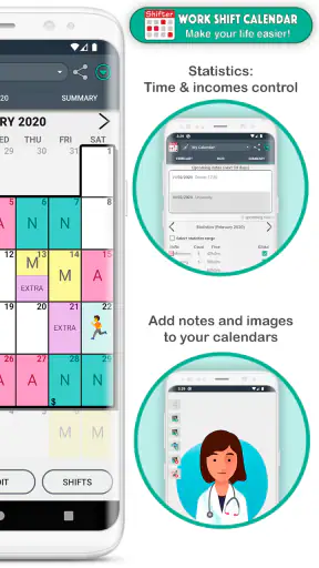 Calendário de turnos screenshot
